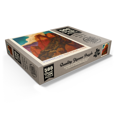 Pinnacles National Park, Vintage Poster 500 Jigsaw Puzzle box view1
