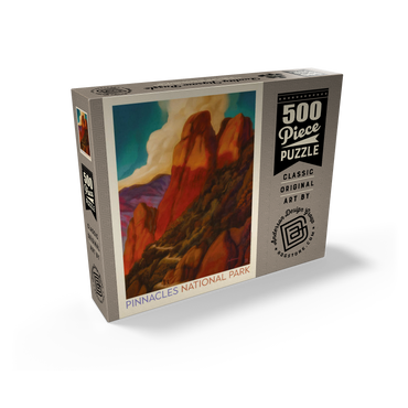 Pinnacles National Park, Vintage Poster 500 Jigsaw Puzzle box view2