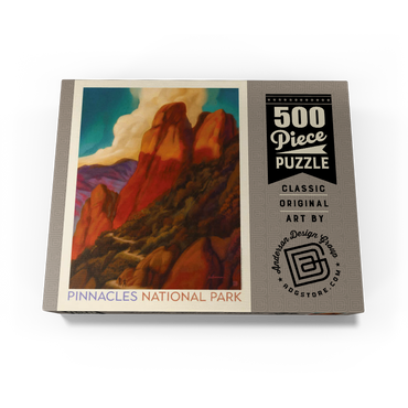 Pinnacles National Park, Vintage Poster 500 Jigsaw Puzzle box view3