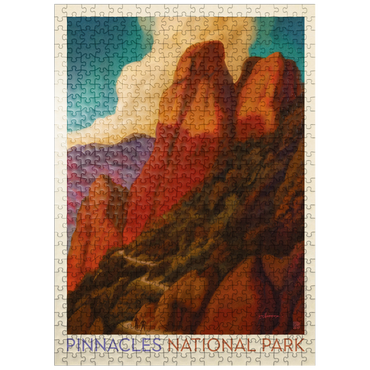 puzzleplate Pinnacles National Park, Vintage Poster 500 Jigsaw Puzzle
