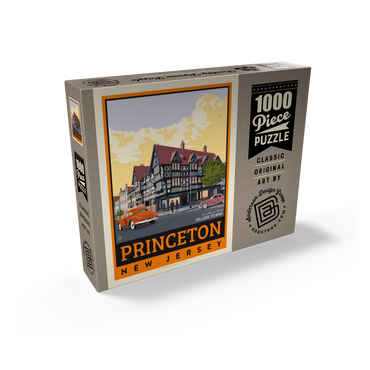 American College Towns: Princeton, New Jersey, Vintage Poster 1000 Jigsaw Puzzle box view2