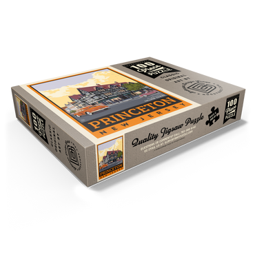 American College Towns: Princeton, New Jersey, Vintage Poster 100 Jigsaw Puzzle box view1