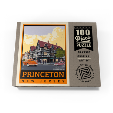 American College Towns: Princeton, New Jersey, Vintage Poster 100 Jigsaw Puzzle box view3