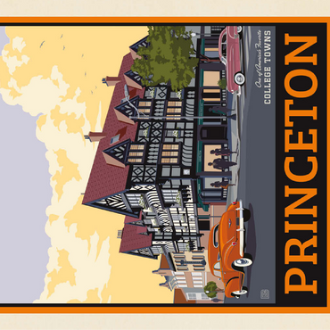 American College Towns: Princeton, New Jersey, Vintage Poster 100 Jigsaw Puzzle 3D Modell