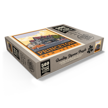 American College Towns: Princeton, New Jersey, Vintage Poster 500 Jigsaw Puzzle box view1