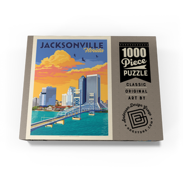 Jacksonville, FL, Vintage Poster 1000 Jigsaw Puzzle box view3