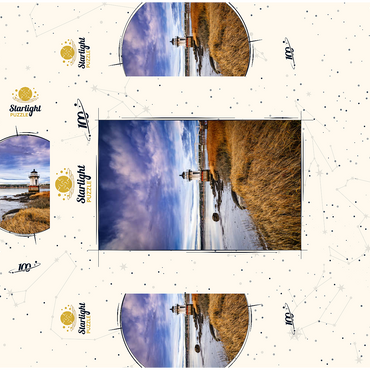 Low Tide on the Kennebec with Coastal Lighthouse 100 Jigsaw Puzzle box 3D Modell