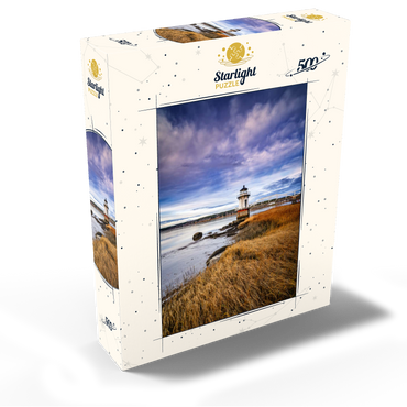 Low Tide on the Kennebec with Coastal Lighthouse 500 Jigsaw Puzzle box view2