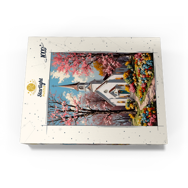 Charming Country Church in Spring Bloom 1000 Jigsaw Puzzle box view3
