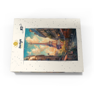 Eiffel Tower at Sunset in Paris 100 Jigsaw Puzzle box view3