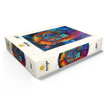 Cosmic Psychedelic Lion Portrait 1000 Jigsaw Puzzle box view1