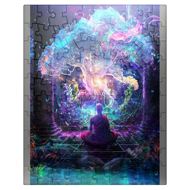 puzzleplate Enlightened Meditation Under the Cosmic Tree 100 Jigsaw Puzzle