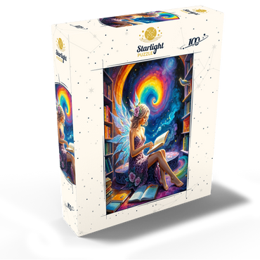 Enchanted Fairy Reading in Cosmic Library 100 Jigsaw Puzzle box view2