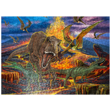 puzzleplate Kingdom of the Dinosaurs 500 Jigsaw Puzzle