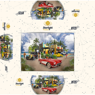 BEACH TOWN USA 1000 Jigsaw Puzzle box 3D Modell