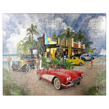 puzzleplate BEACH TOWN USA 100 Jigsaw Puzzle
