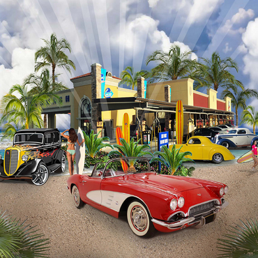 BEACH TOWN USA 500 Jigsaw Puzzle 3D Modell