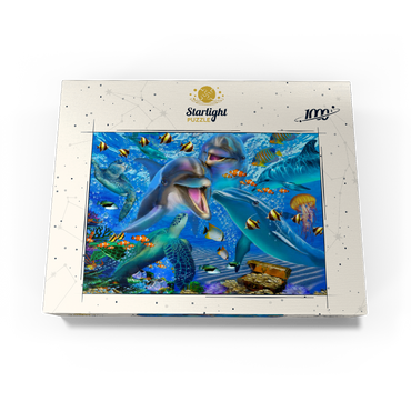Laughing Dolphins 1000 Jigsaw Puzzle box view3