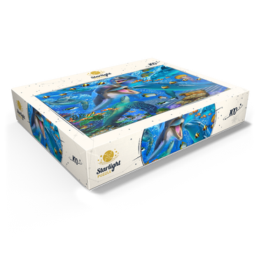 Laughing Dolphins 100 Jigsaw Puzzle box view1