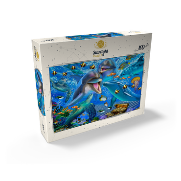 Laughing Dolphins 100 Jigsaw Puzzle box view2