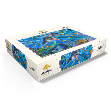 Laughing Dolphins 500 Jigsaw Puzzle box view1