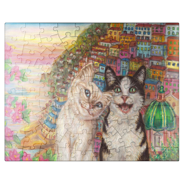 puzzleplate Selfie in Positano 100 Jigsaw Puzzle