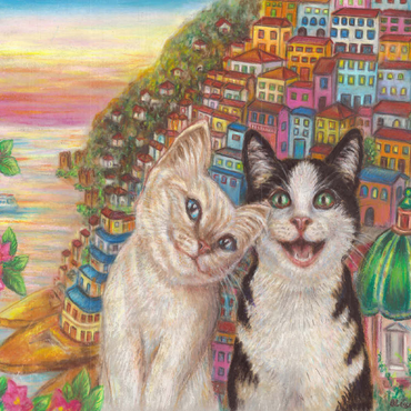Selfie in Positano 100 Jigsaw Puzzle 3D Modell