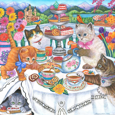 Tea Time 100 Jigsaw Puzzle 3D Modell