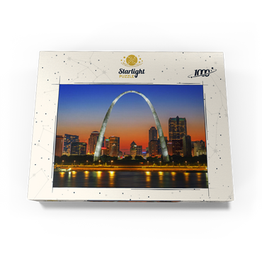 Twilight at Gateway Arch 1000 Jigsaw Puzzle box view3