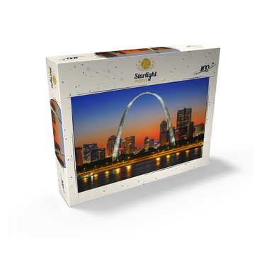 Twilight at Gateway Arch 100 Jigsaw Puzzle box view2