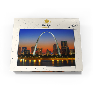 Twilight at Gateway Arch 500 Jigsaw Puzzle box view3