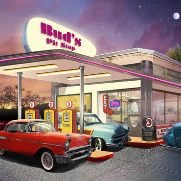 Bud's Pit Stop 500 Jigsaw Puzzle 3D Modell