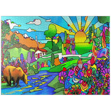 puzzleplate Bear River Sunset 1000 Jigsaw Puzzle