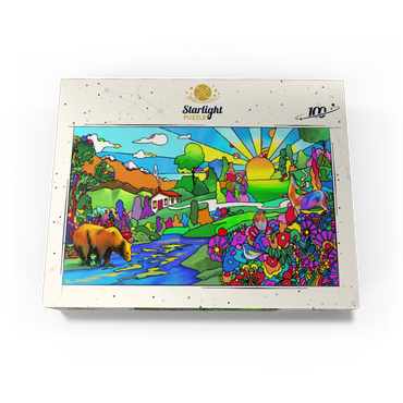 Bear River Sunset 100 Jigsaw Puzzle box view3