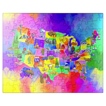 puzzleplate usa map 100 Jigsaw Puzzle
