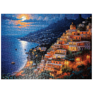 puzzleplate Positano Moonlit 500 Jigsaw Puzzle
