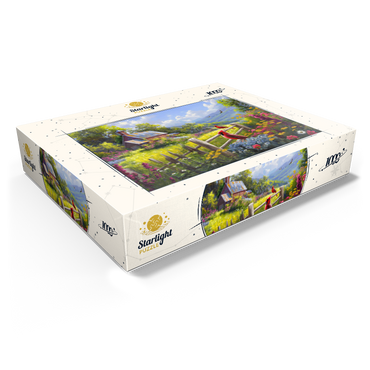 Cardinals in the Garden 1000 Jigsaw Puzzle box view1