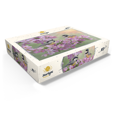 Spring Glow Chickadees 100 Jigsaw Puzzle box view1