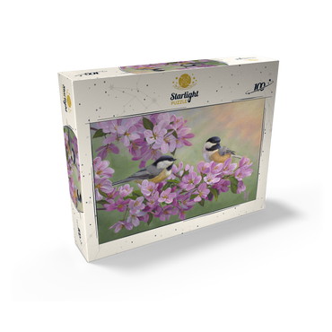 Spring Glow Chickadees 100 Jigsaw Puzzle box view2