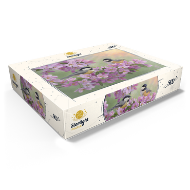 Spring Glow Chickadees 500 Jigsaw Puzzle box view1