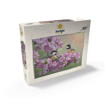 Spring Glow Chickadees 500 Jigsaw Puzzle box view2