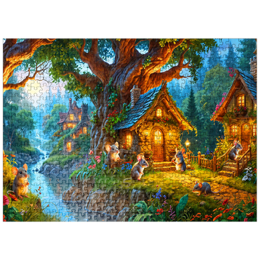 puzzleplate Mice Cottage Retreat 500 Jigsaw Puzzle