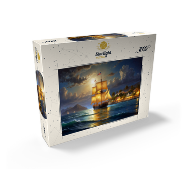 Ship Harbor Scene 1000 Jigsaw Puzzle box view2