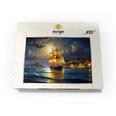 Ship Harbor Scene 1000 Jigsaw Puzzle box view3