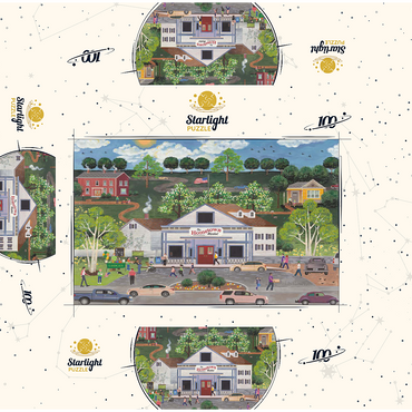 American Girl's Day Out 100 Jigsaw Puzzle box 3D Modell