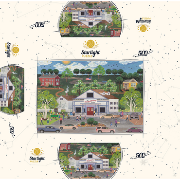 American Girl's Day Out 500 Jigsaw Puzzle box 3D Modell