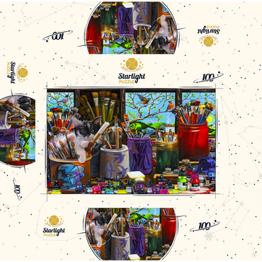 Art Studio 100 Jigsaw Puzzle box 3D Modell