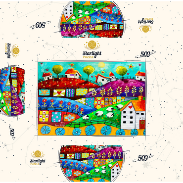 Country life 500 Jigsaw Puzzle box 3D Modell