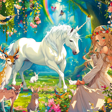 Fairy and Unicorn 1000 Jigsaw Puzzle 3D Modell