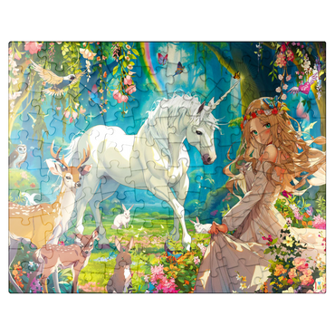puzzleplate Fairy and Unicorn 100 Jigsaw Puzzle
